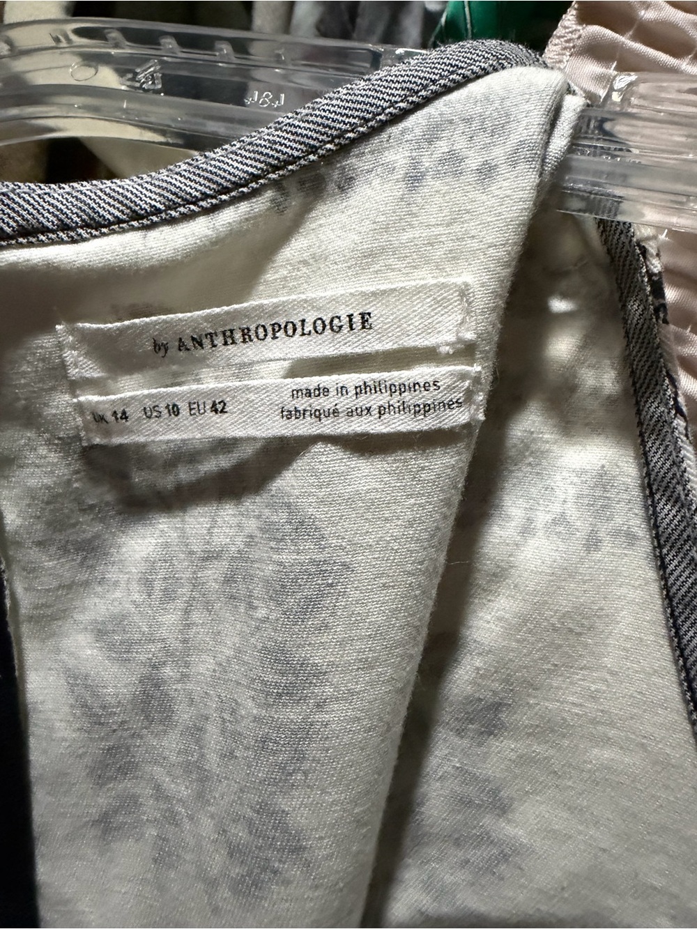 Anthropologie White Midi Dress with a Sophisticated Black Floral Block Print - Picture 10 of 11